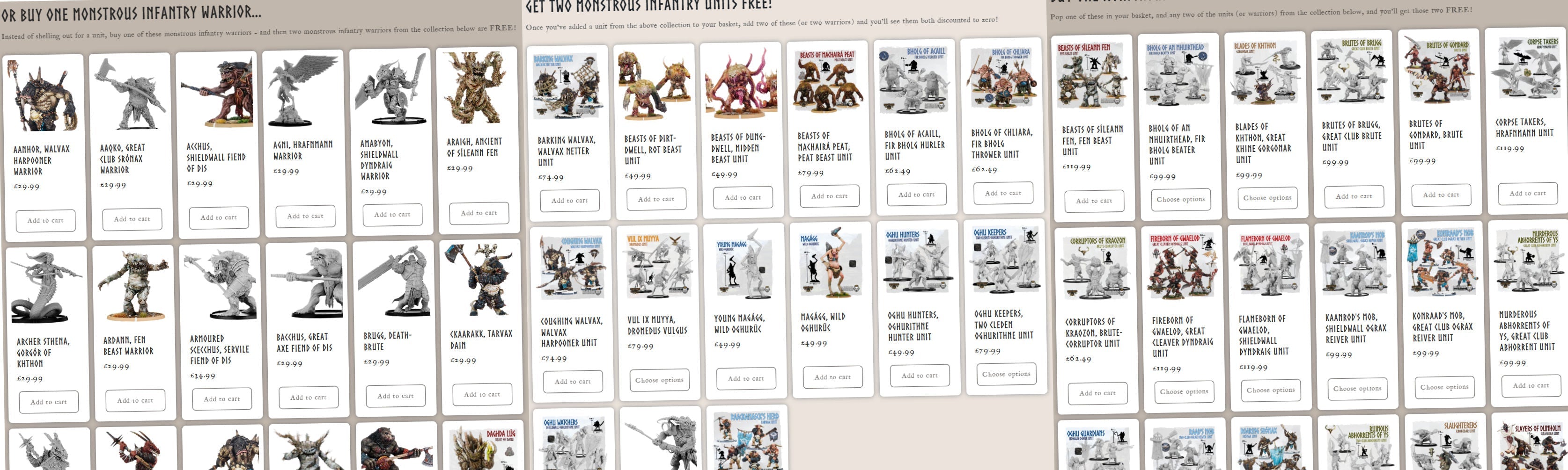 Buy One Monstrous Infantry, GET TWO FREE!