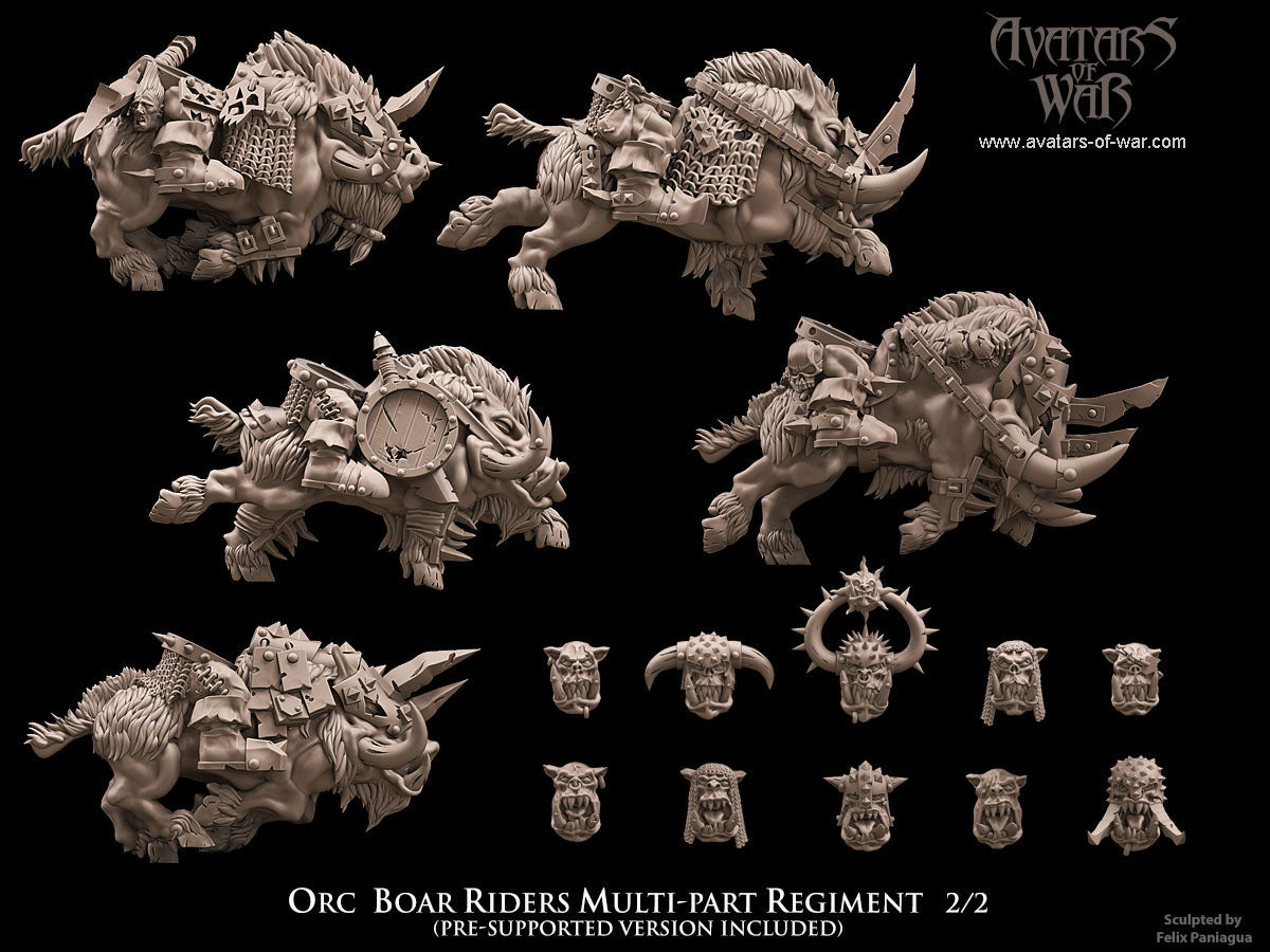 Orc Boar Rider Multi-Part Regiment