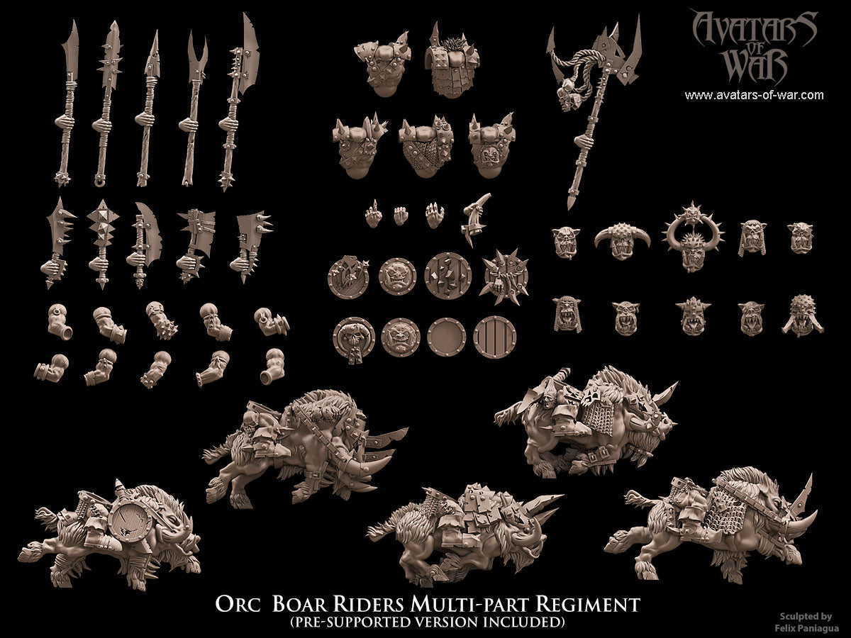 Orc Boar Rider Multi-Part Regiment