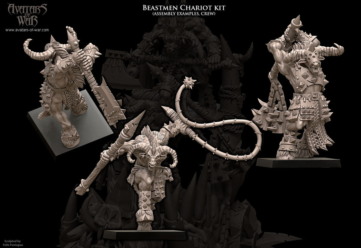 Beastmen Chariot with Crew