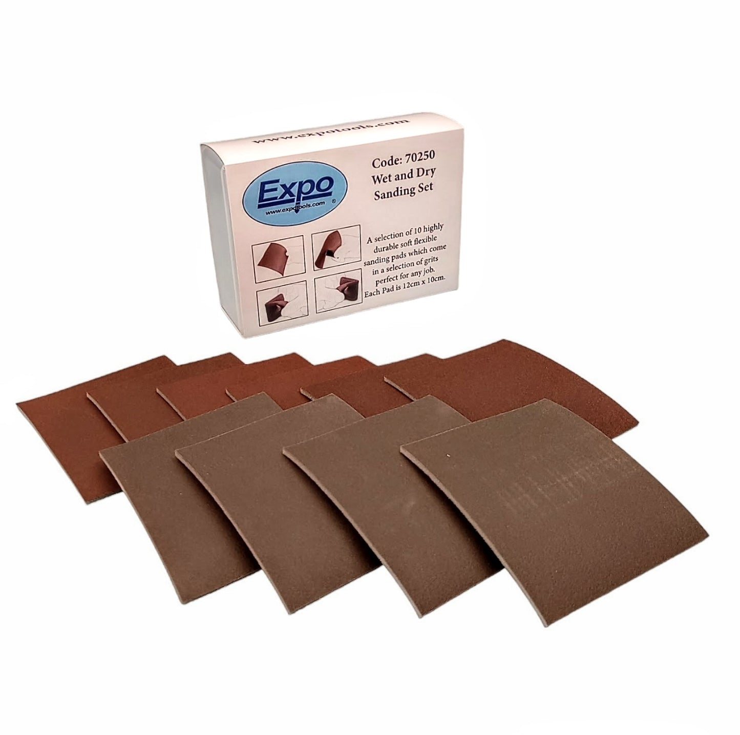 Expo Tools Flexible Sanding Pad Set