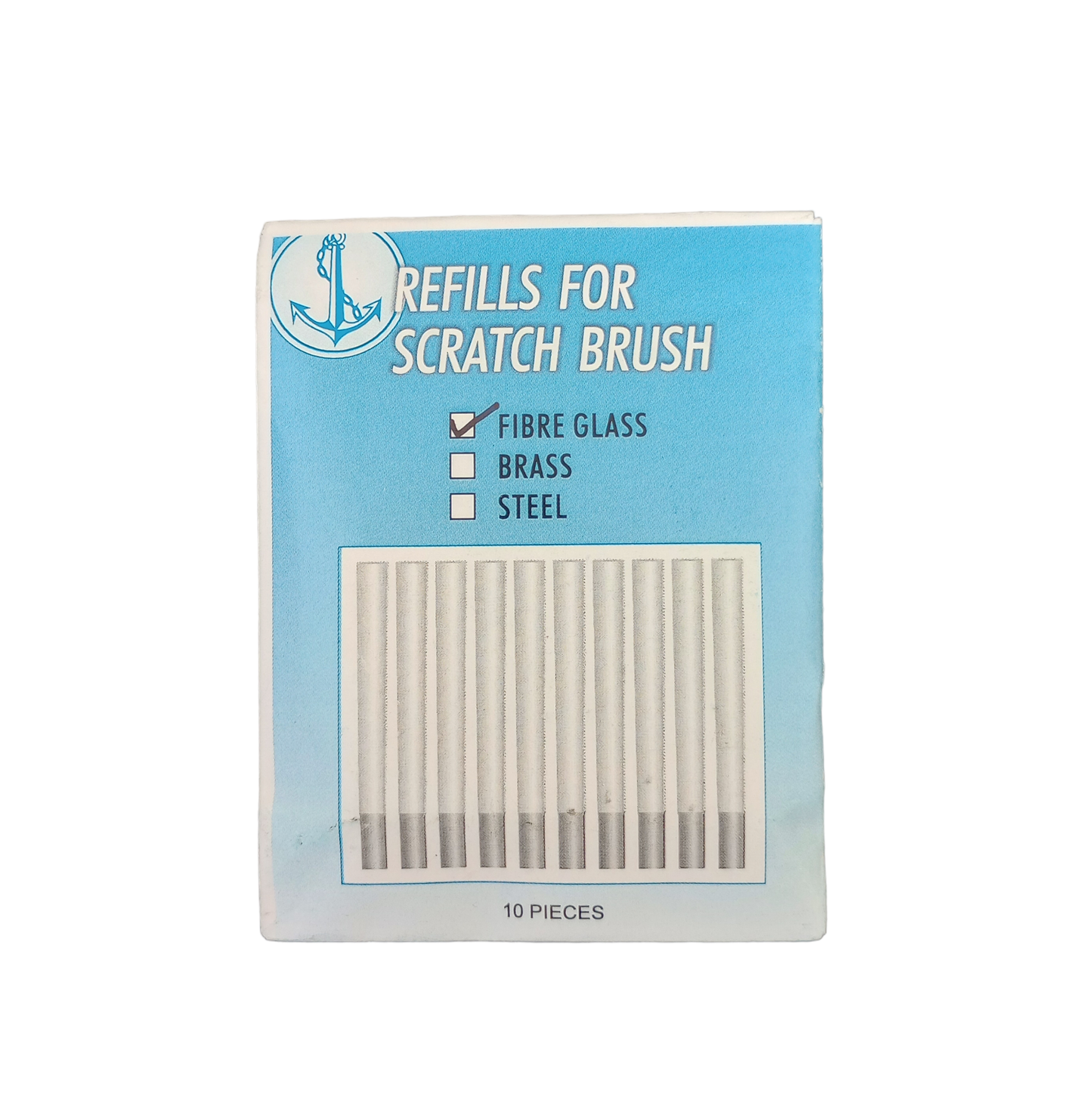 Expo Tools Scratch Brush (4mm) Glass Fibre Refills x10