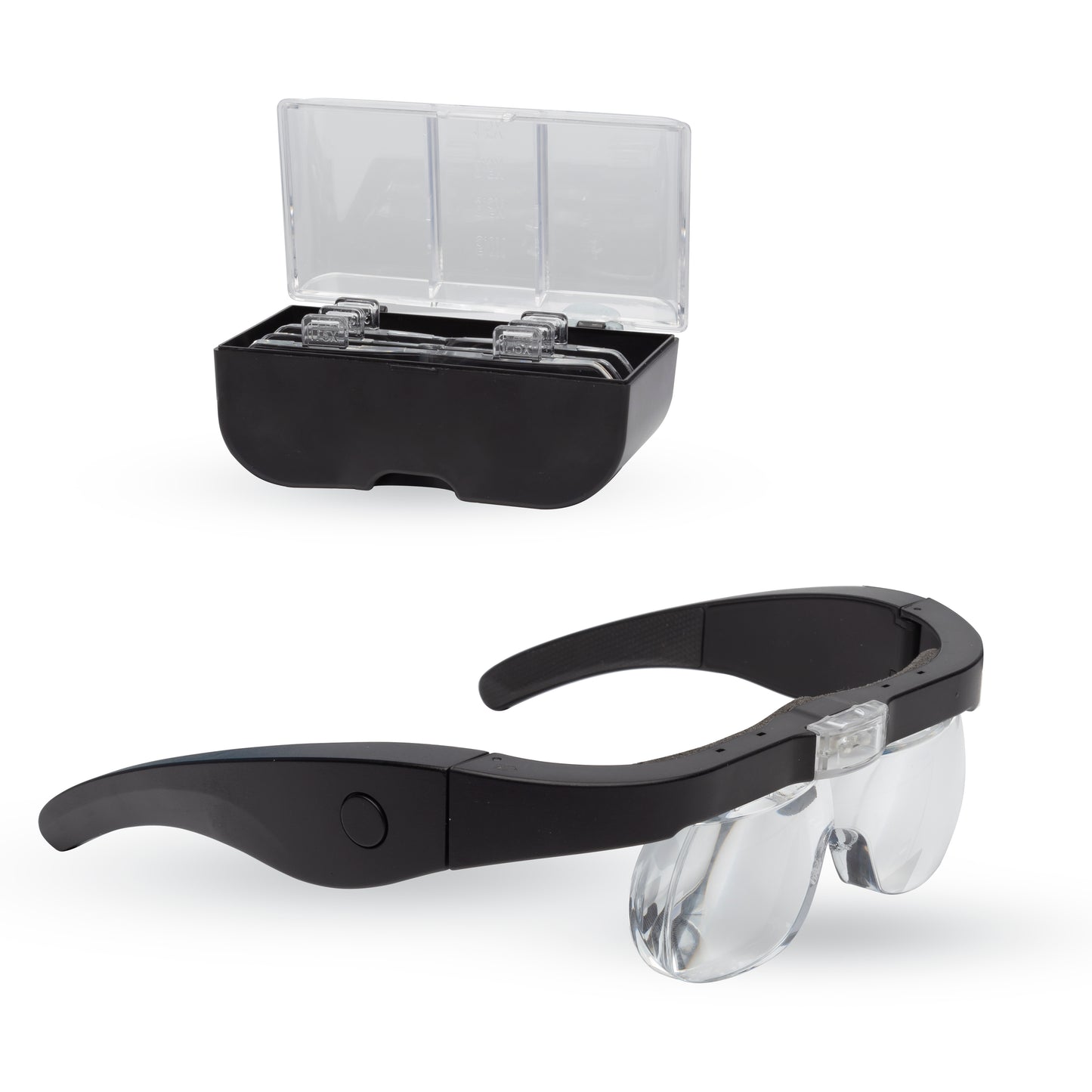 Expo Tools LED Magnifying Spectacles with 4 Lenses (1.5-5x Mag)