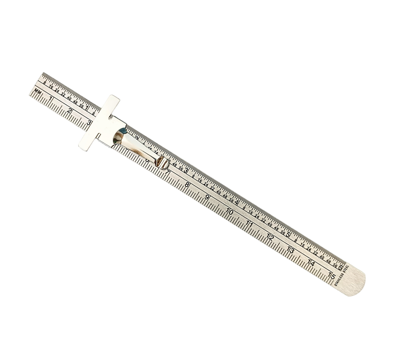 Expo Tools Steel Ruler (6 inch) with Pocket Clip