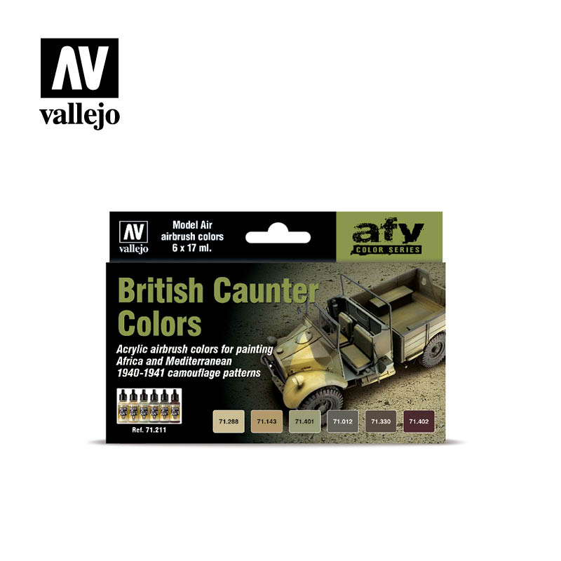 Vallejo Model Air British Caunter Colors (1940-41) Set