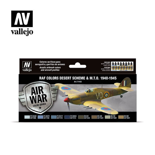 Vallejo Model Air RAF Desert and Mediterranean (1940-45) Set