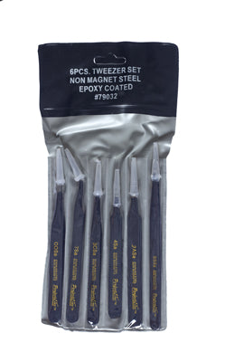 Expo Tools 6pc Professional Tweezer Set