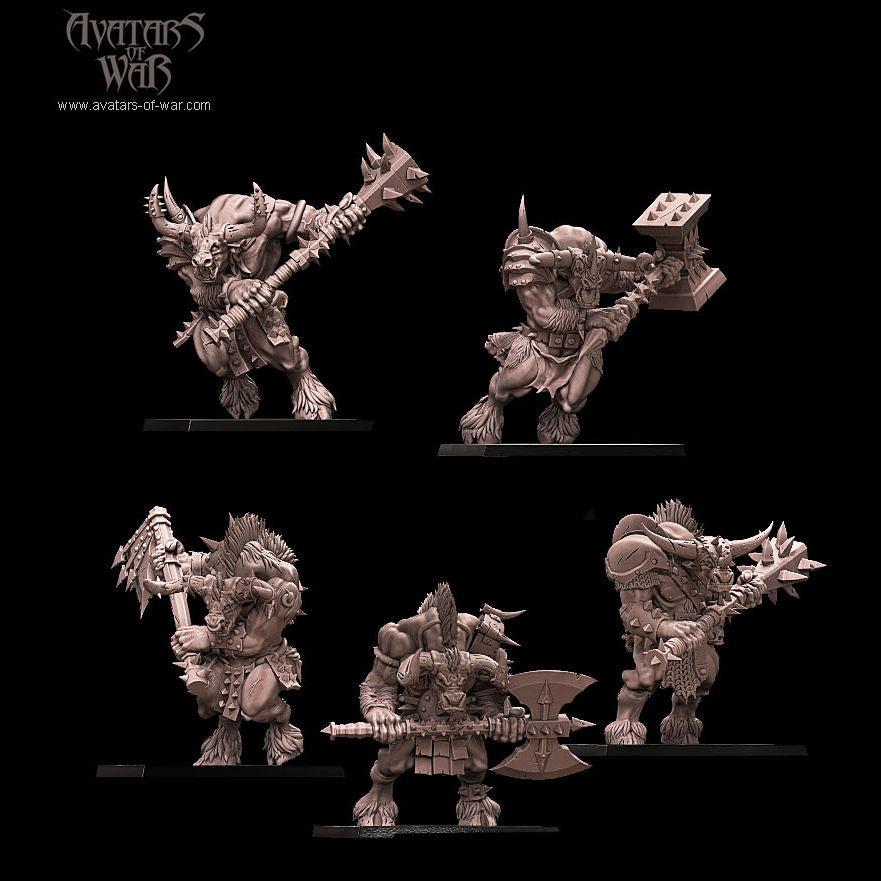 Minotaurs with Great Weapons Regiment II