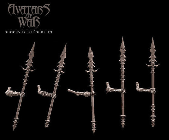 Skeleton Warriors with Spears and Shields Multi-Part Regiment