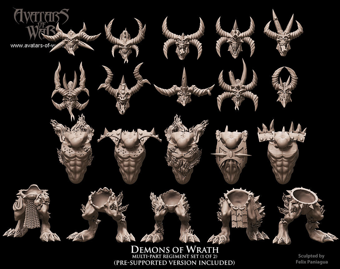 Daemons of Wrath Multi-Part Regiment