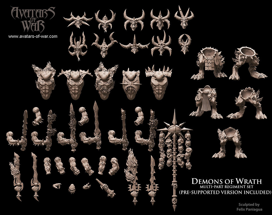 Daemons of Wrath Multi-Part Regiment