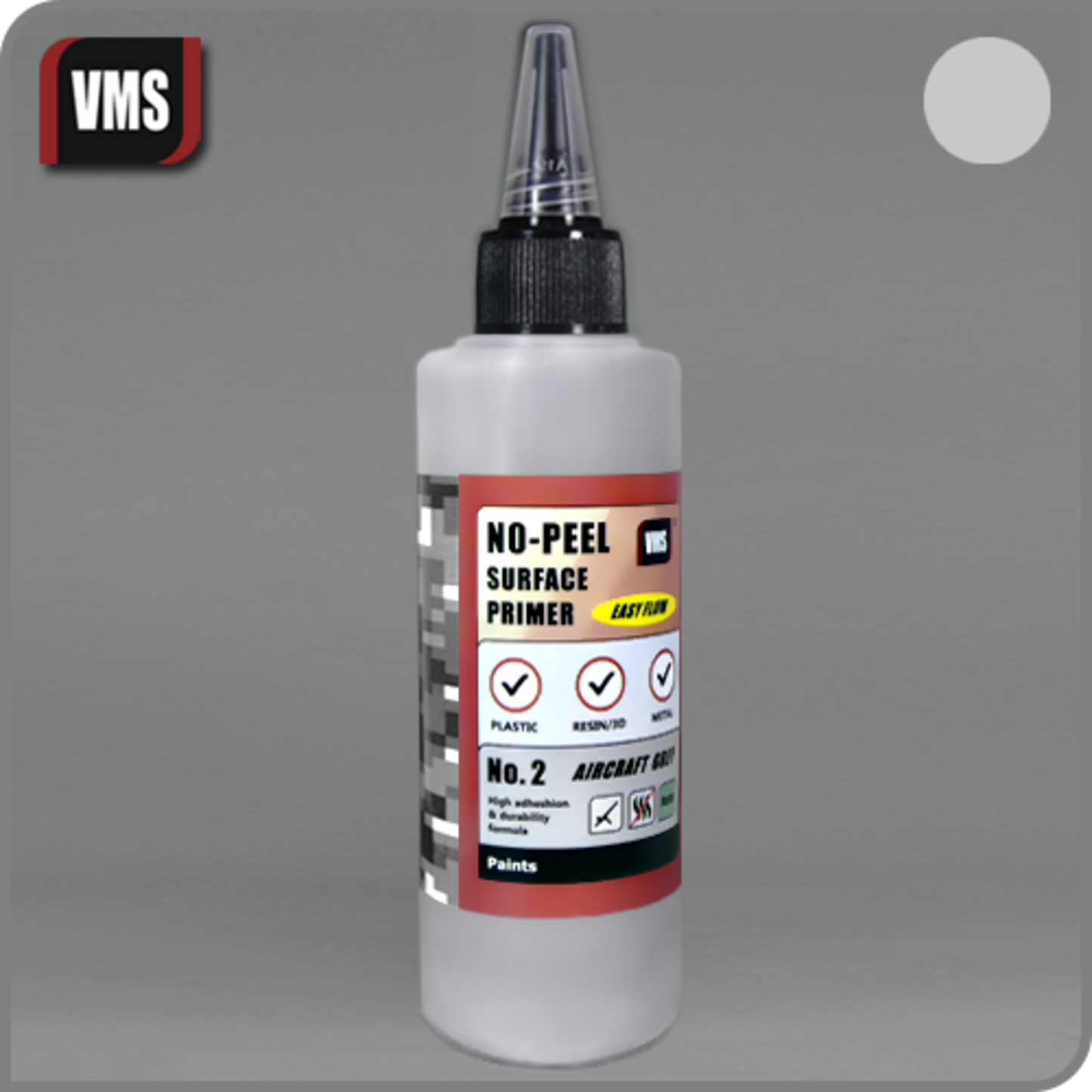 VMS No-Peel Primer Aircraft Grey (100ml)