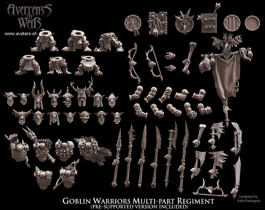 Goblin Warriors Multi-Part Regiment
