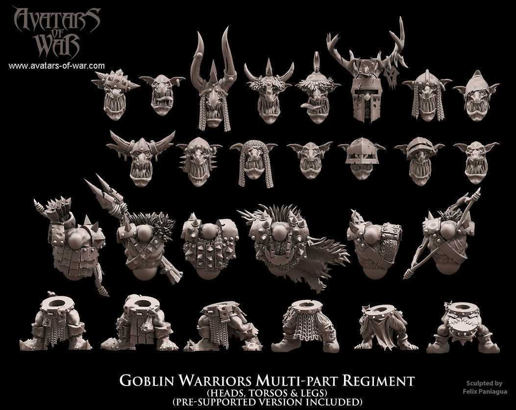 Goblin Warriors Multi-Part Regiment
