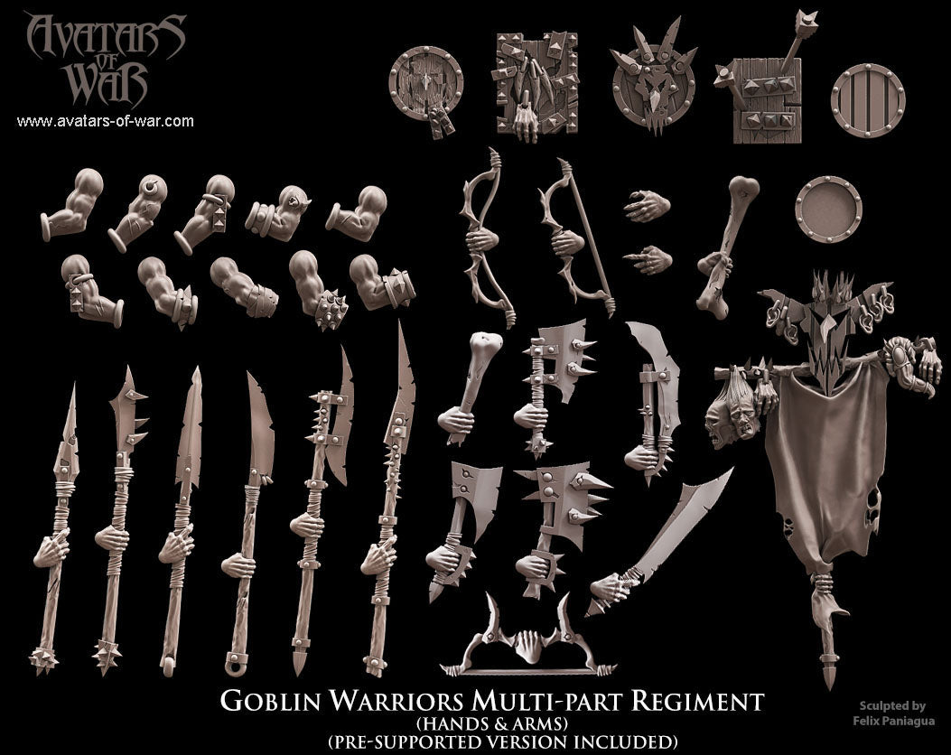 Goblin Warriors Multi-Part Regiment