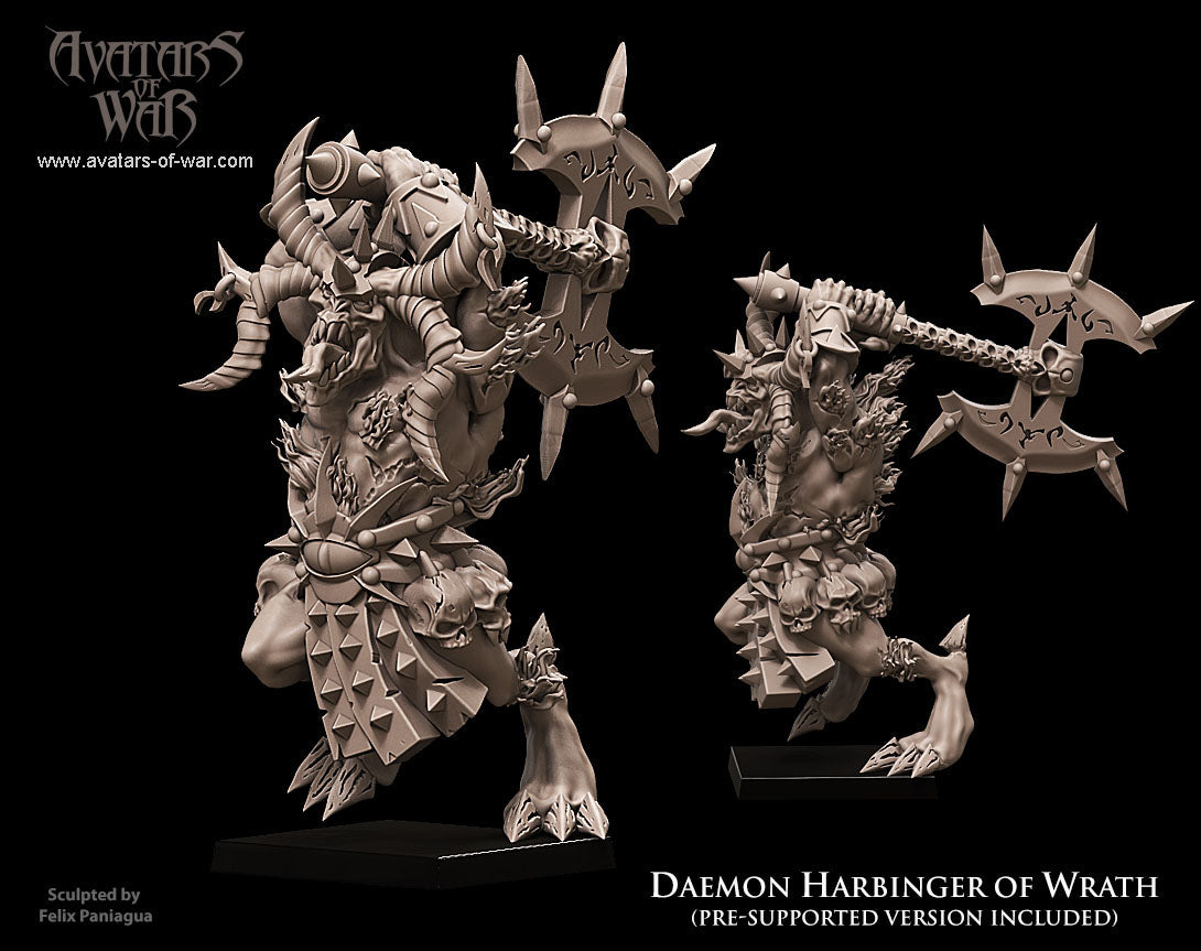 Daemon Harbinger of Wrath with Great Axe