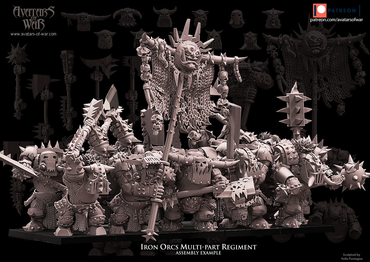 Great Weapon Black Orc Multi-Part Regiment