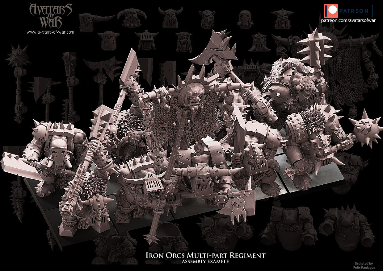 Great Weapon Black Orc Multi-Part Regiment
