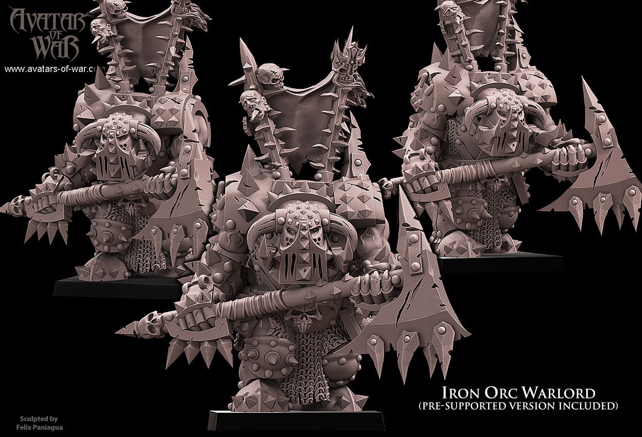 Black Orc Warlord with Great Axe
