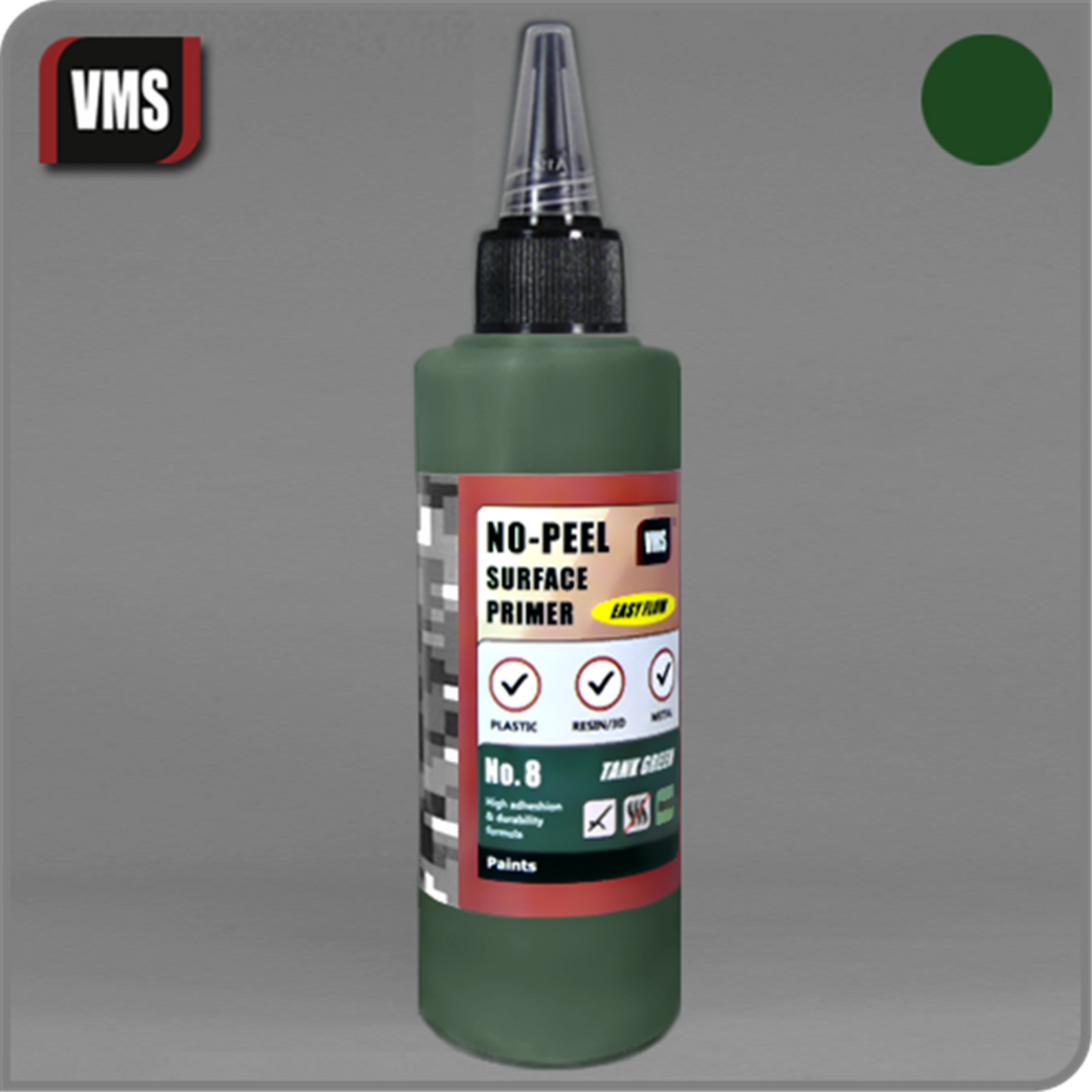 VMS No-Peel Primer Tank Green (100ml)