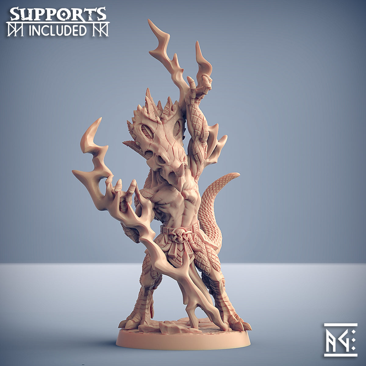 Kaztot Stormcaller with Effects with scenic base