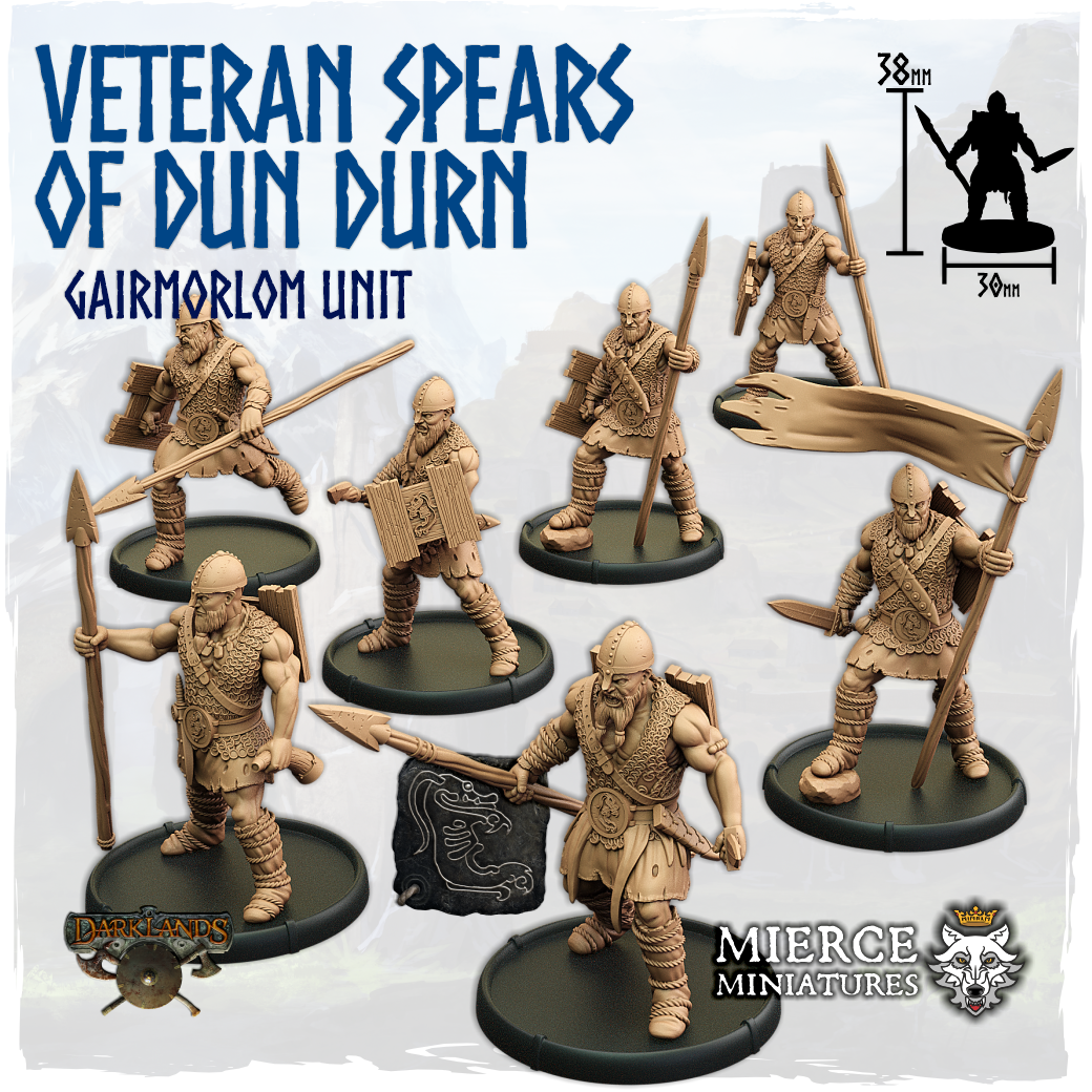Veteran Spears of Dun Durn, Gairmorlom Unit (7x warriors w cmd)