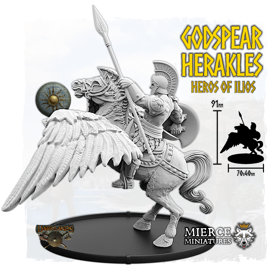 Godspear Herakles, Heros of Ilios on Pegakolossos