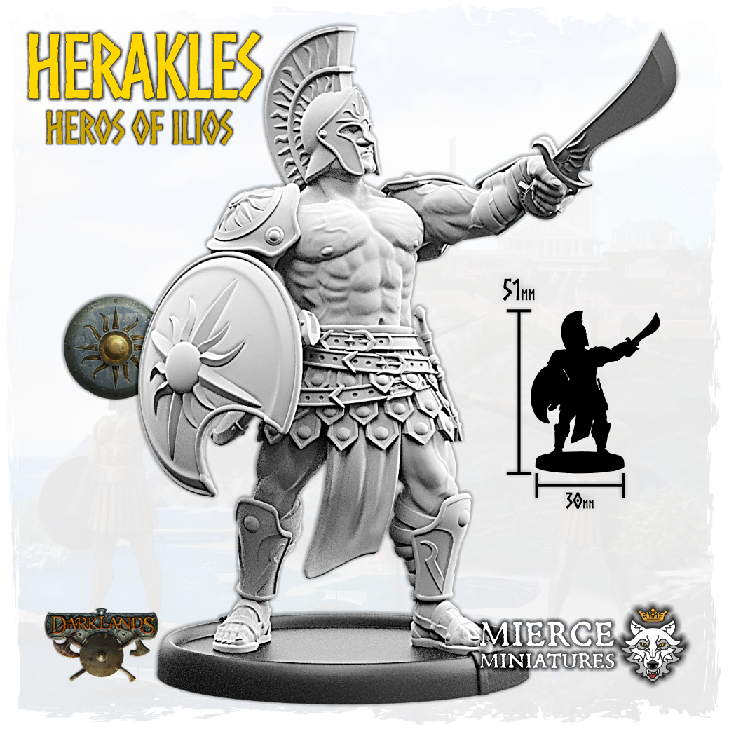 Herakles, Heros of Ilios on Foot