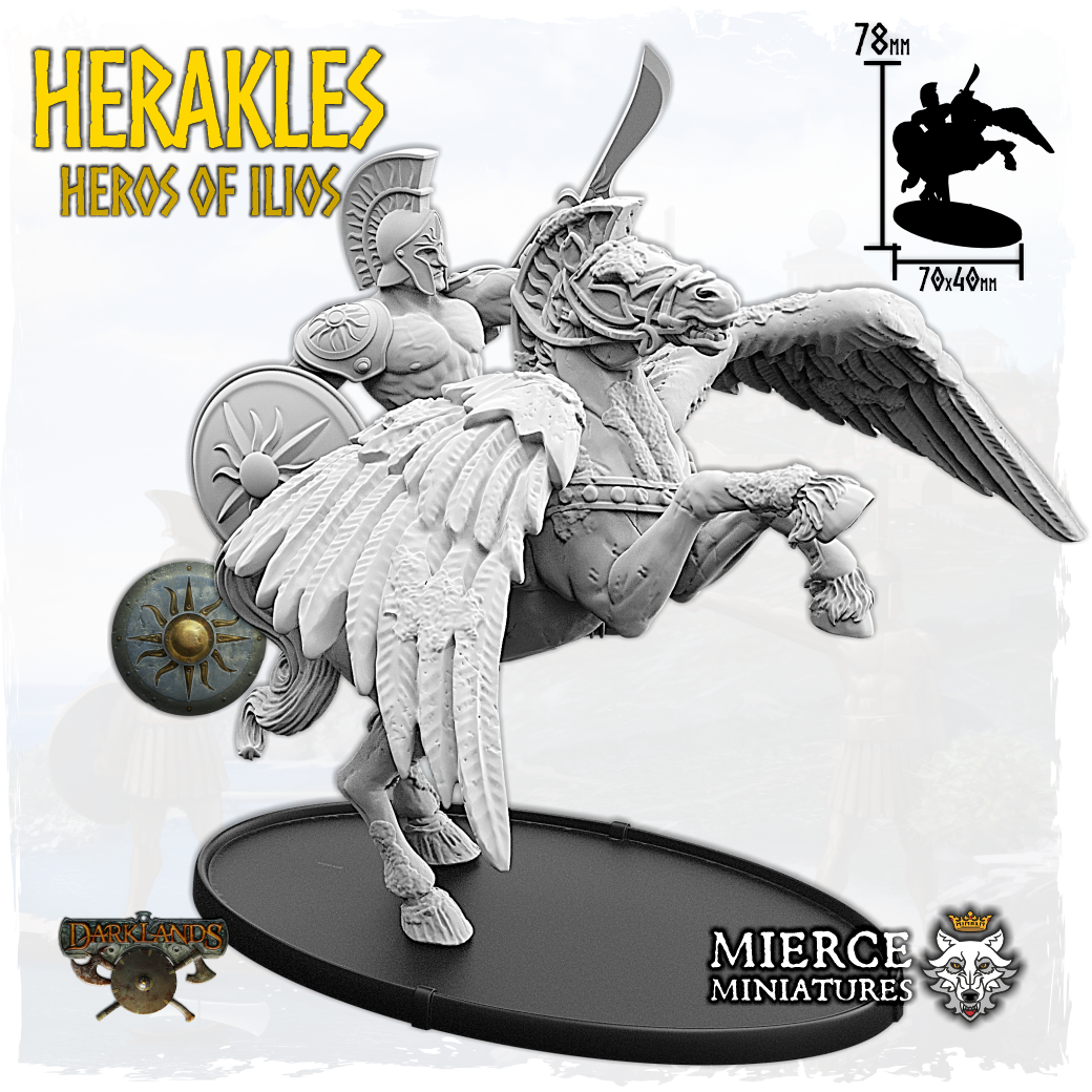 Herakles, Heros of Ilios on Pegakolossos