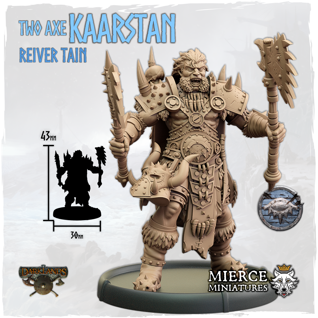 Two Axe Kaarstan, Reiver Tain on Foot