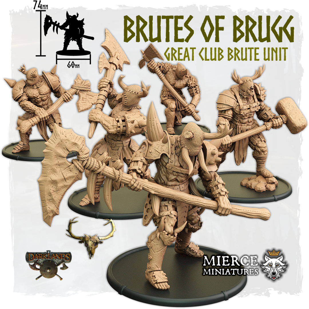 Brutes of Brugg, Great Club Brute Unit (5x warriors w cmd)