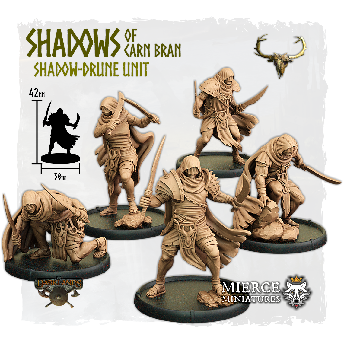 Shadows of Carn Bran, Shadow-Drune Unit (5x warriors w cmd)