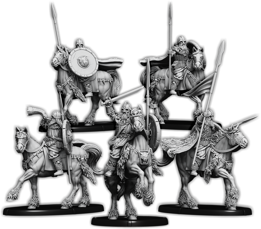 Veteran Riders of Maunsfeld, Duguth Ēored Unit (5x warriors w cmd)