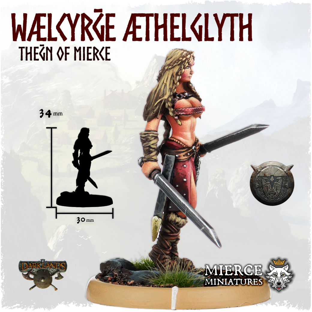 Wælcyrḡe Æthelglyth, Theḡn of Mierce on Foot