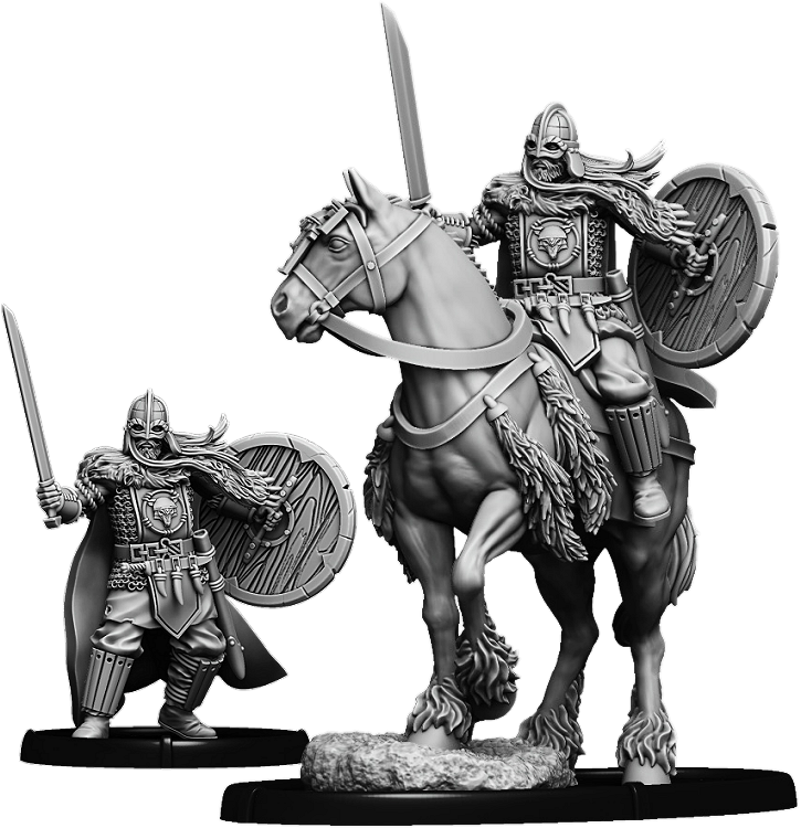 Warrior Wulfhere, Ætheling of Tamtun on Foot and on Horse