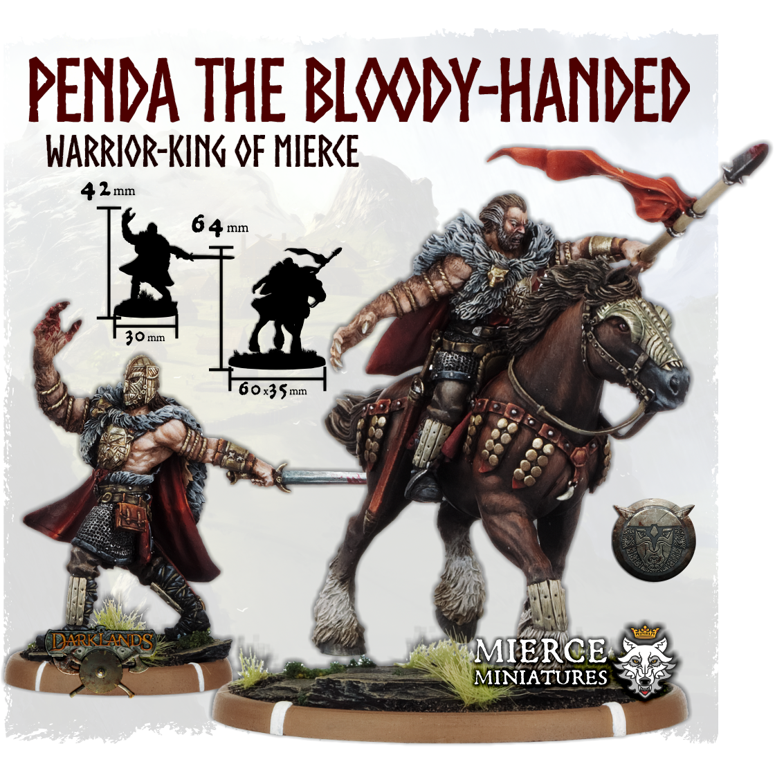 Penda the Bloody-Handed, Warrior-King of Mierce on Foot and on Horse