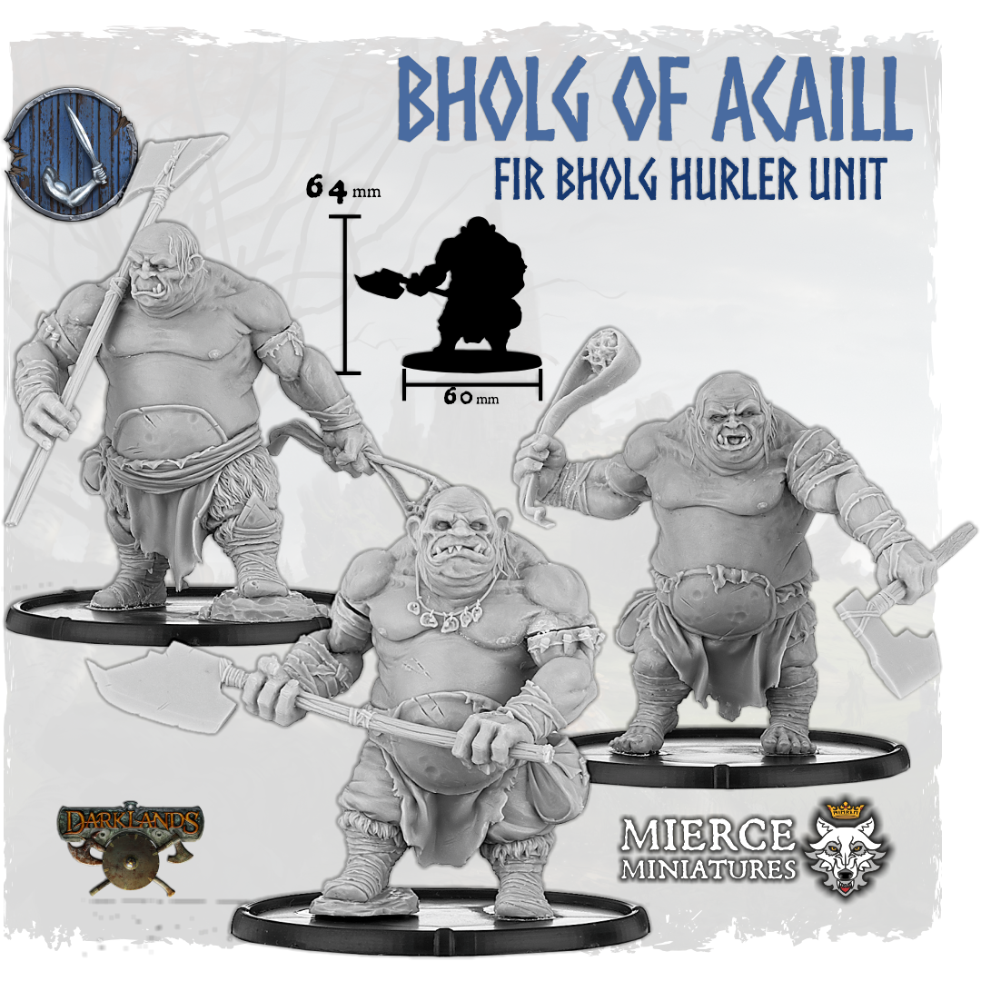 Bholg of Acaill, Fir Bholg Hurler Unit (3x warriors w cmd)