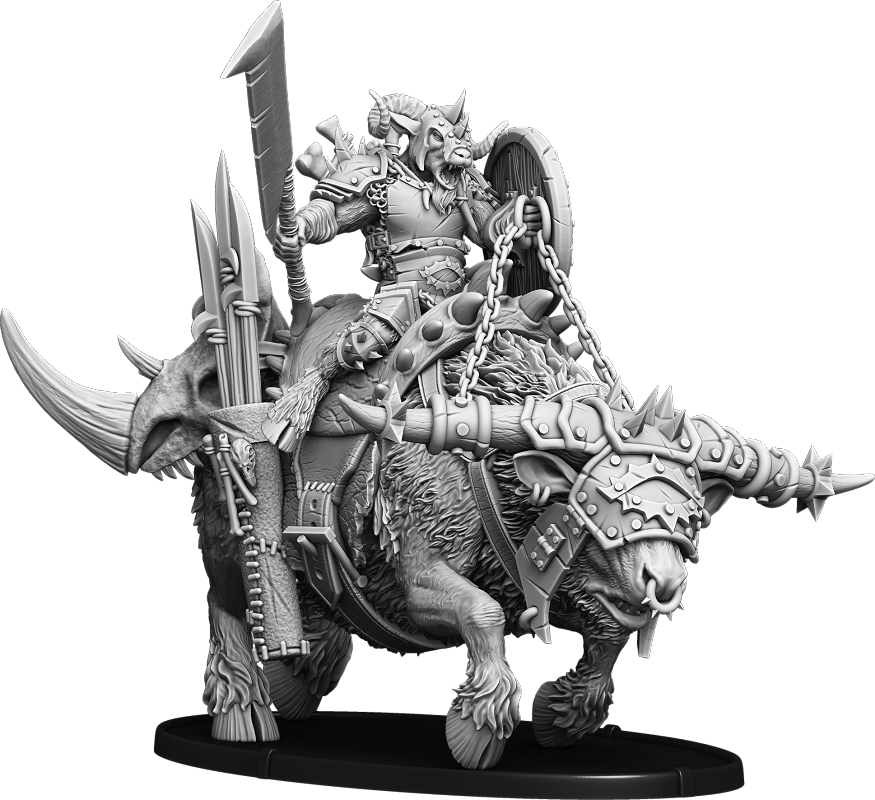 Shieldwall Goraakk the Ripper, Gabrax Gore-Horn on Tarvocx