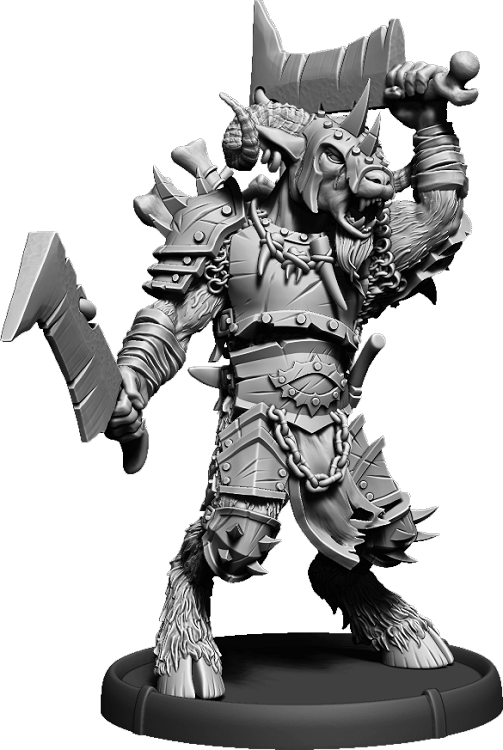 Two Cleaver Goraakk the Ripper, Gabrax Gore-Horn on Hoof