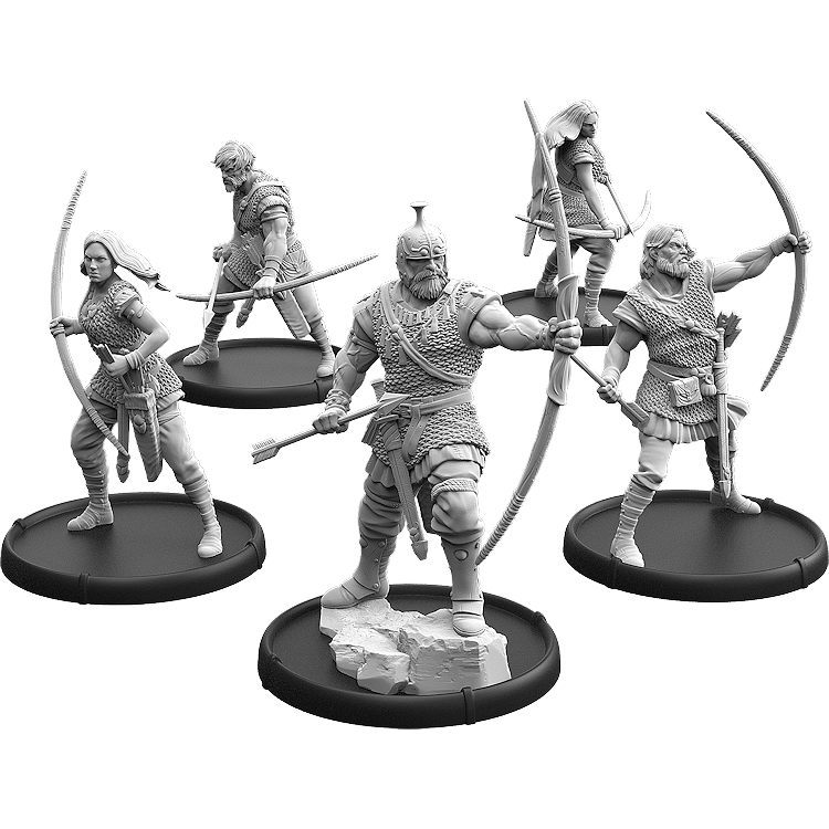 Bowmen of Cantwarebarg, Jutboḡa Unit (5x warriors w cmd)