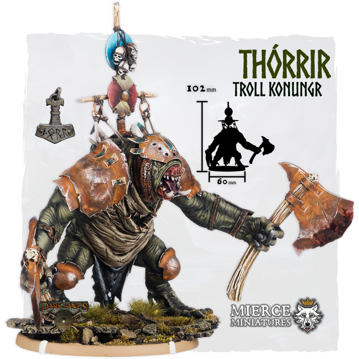 Two Axe Thórrir, Troll Konungr