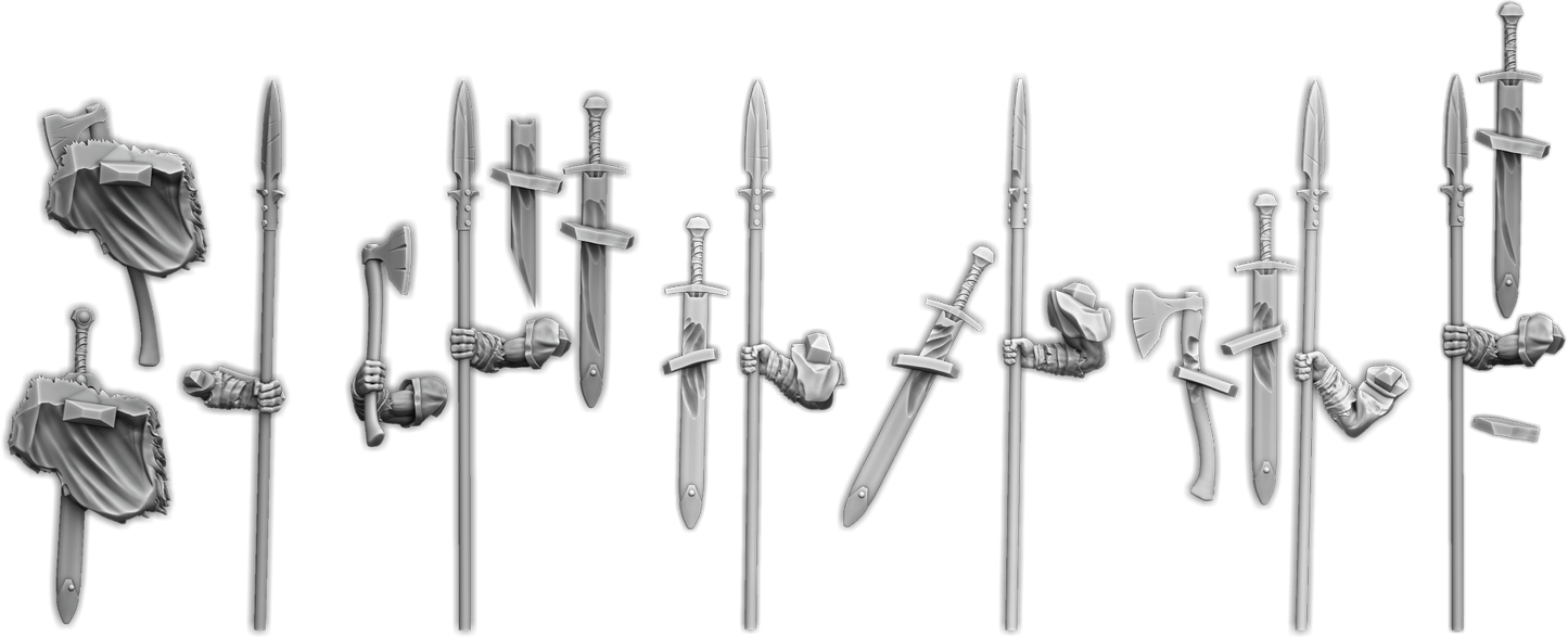 Hrafnen Crew with Spears Upgrade Pack (5x warriors)