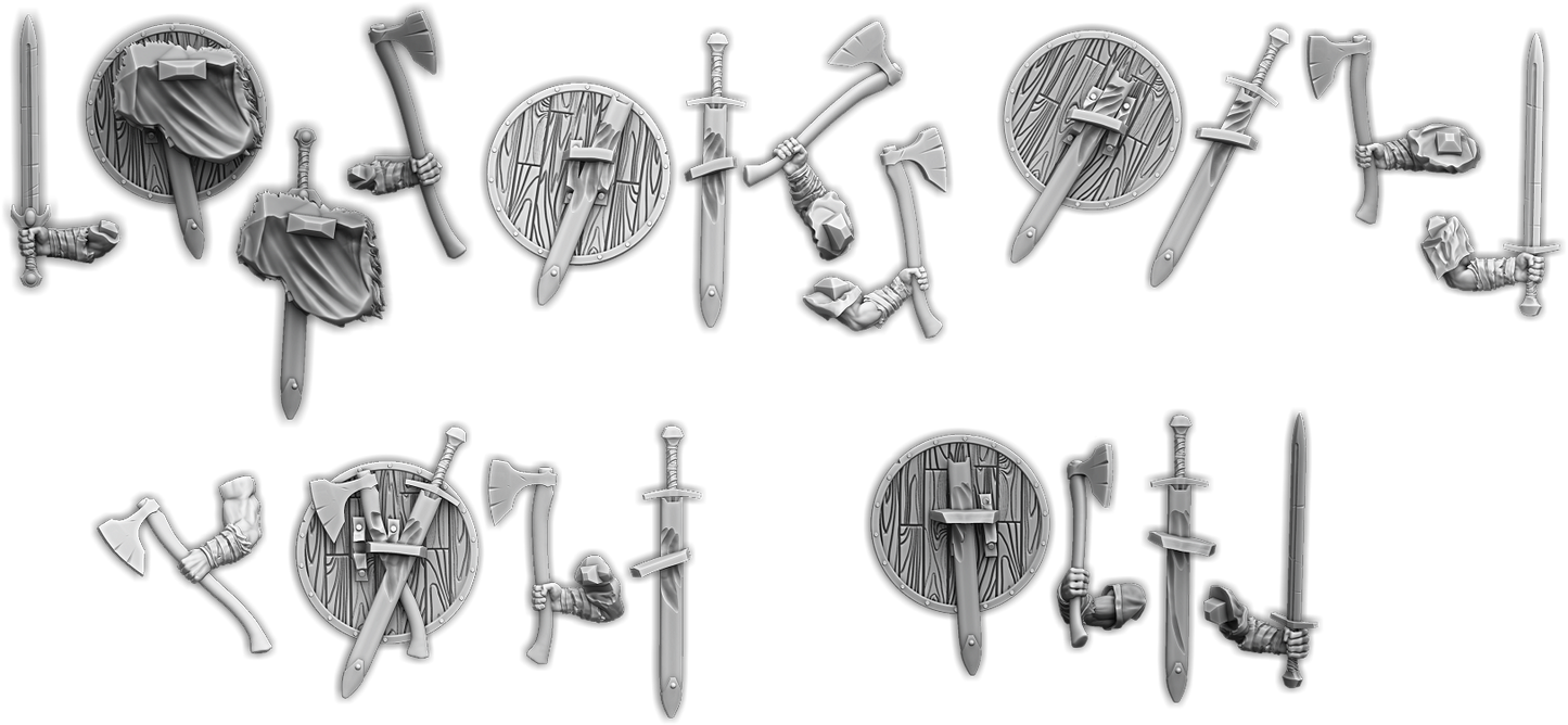 Hrafnen Crew with Two Weapons Upgrade Pack (5x warriors)