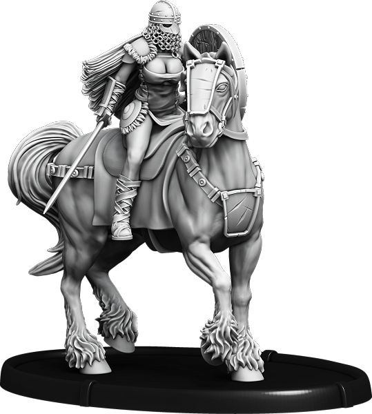 Shieldwall Birna, Dottir of Hrafnen on Horse