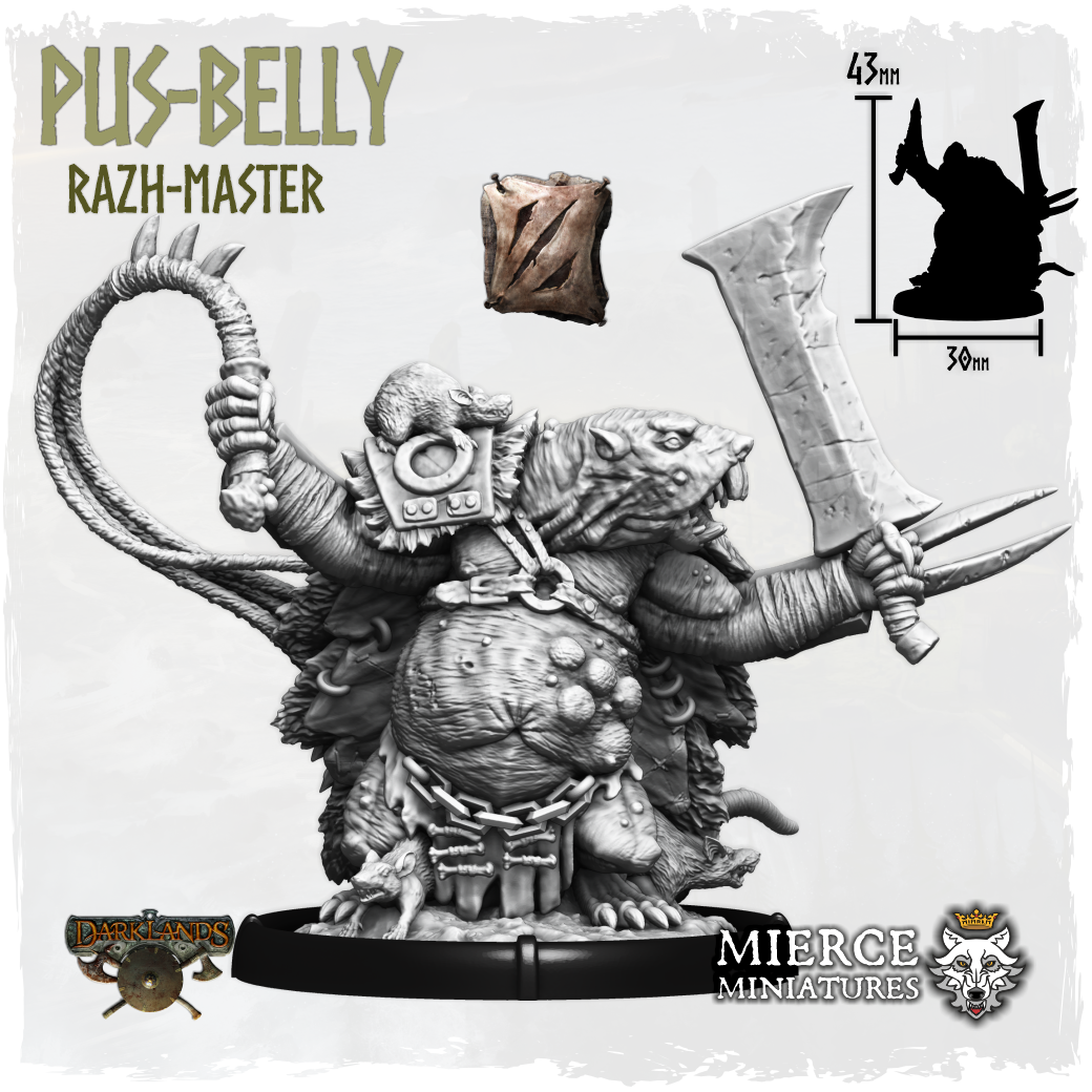 Pus-Belly, Razh-Master on Foot
