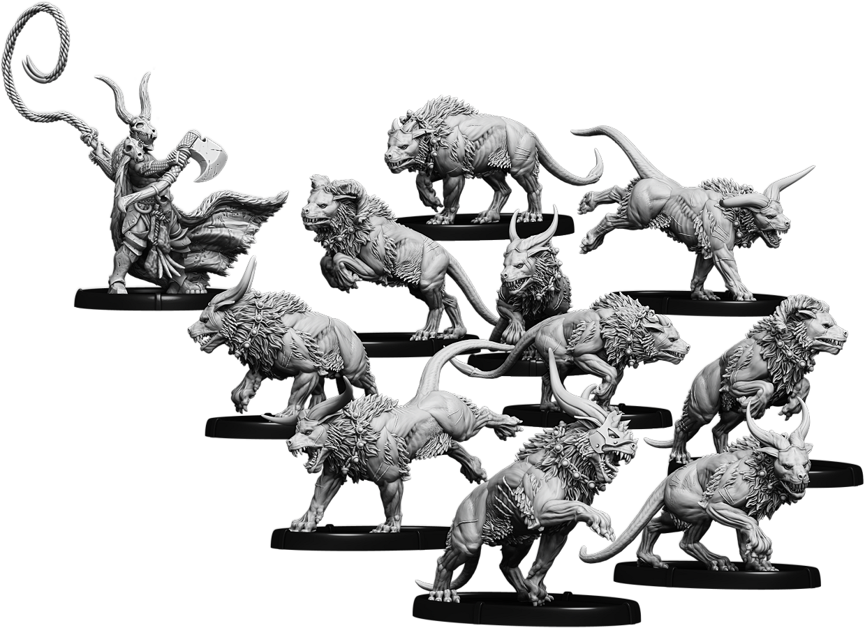 Jowan and Hounds of Carn Dhu, Hound-Master and Drune-Hound Unit