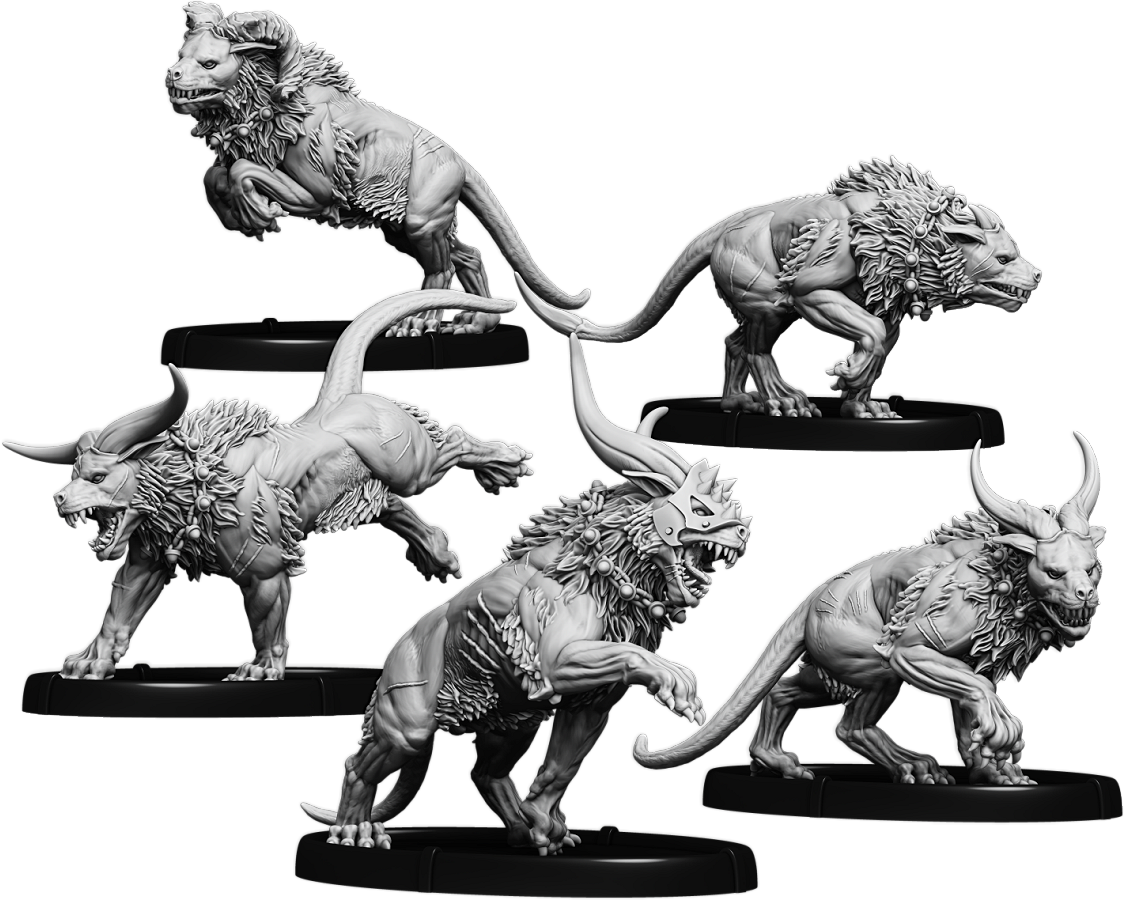 Hounds of Carn Dhu, Drune-Hound Unit (5x warriors)