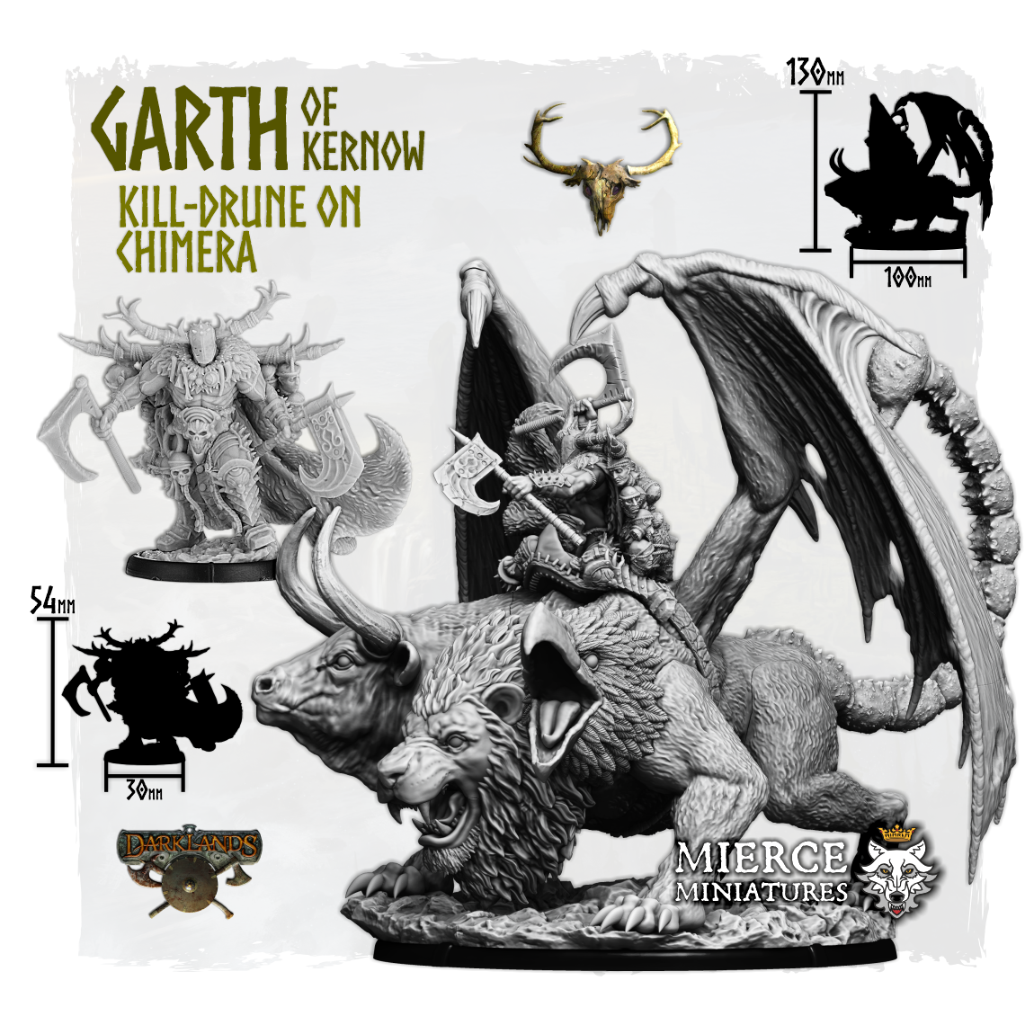 Garth of Kernow, Kill-Drune on Foot and on Chimaera