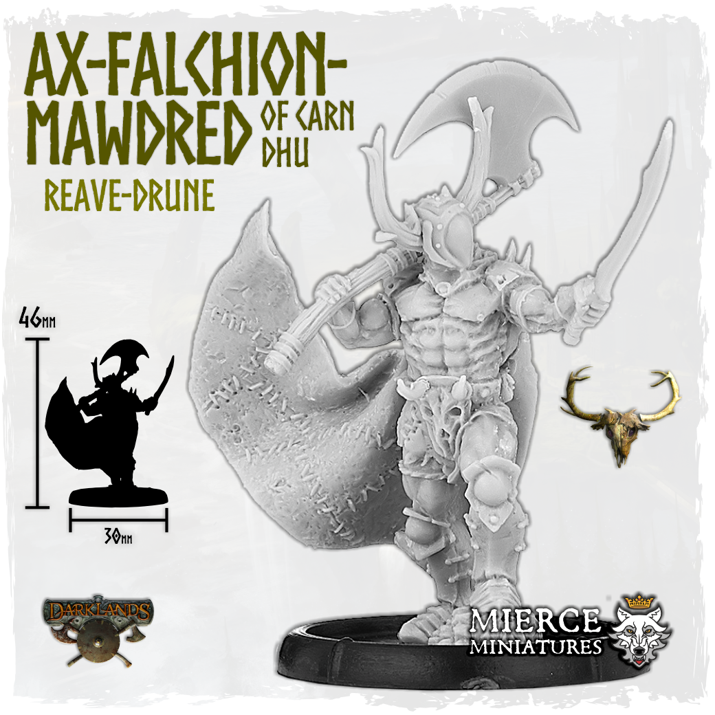 Ax-Falchion-Mawdred, Battle-Drune