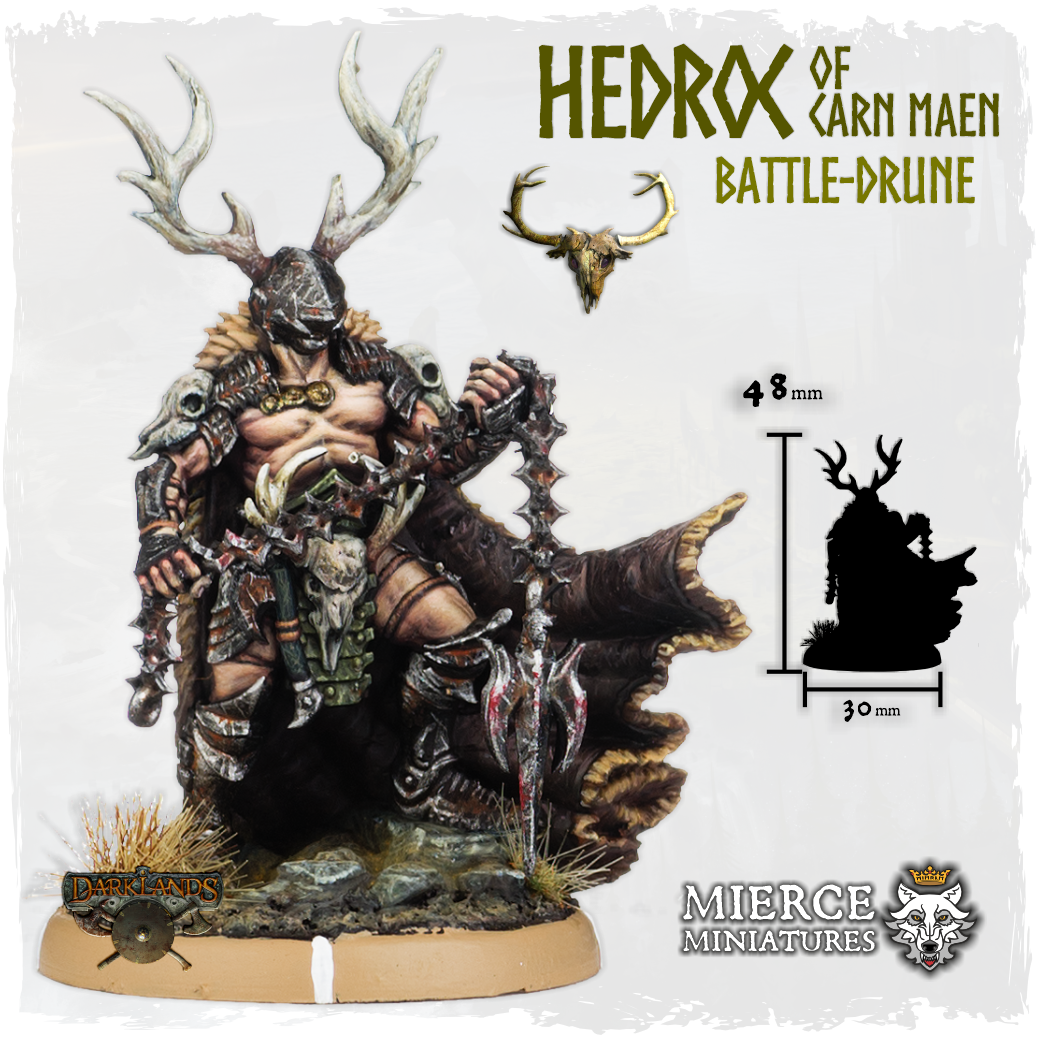 Hedroc of Carn Maen, Battle-Drune on Foot